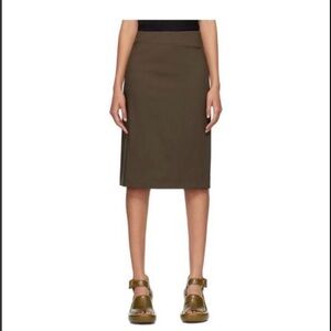 Part of a 5/$25 bundle sale knee length brown pencil skirt